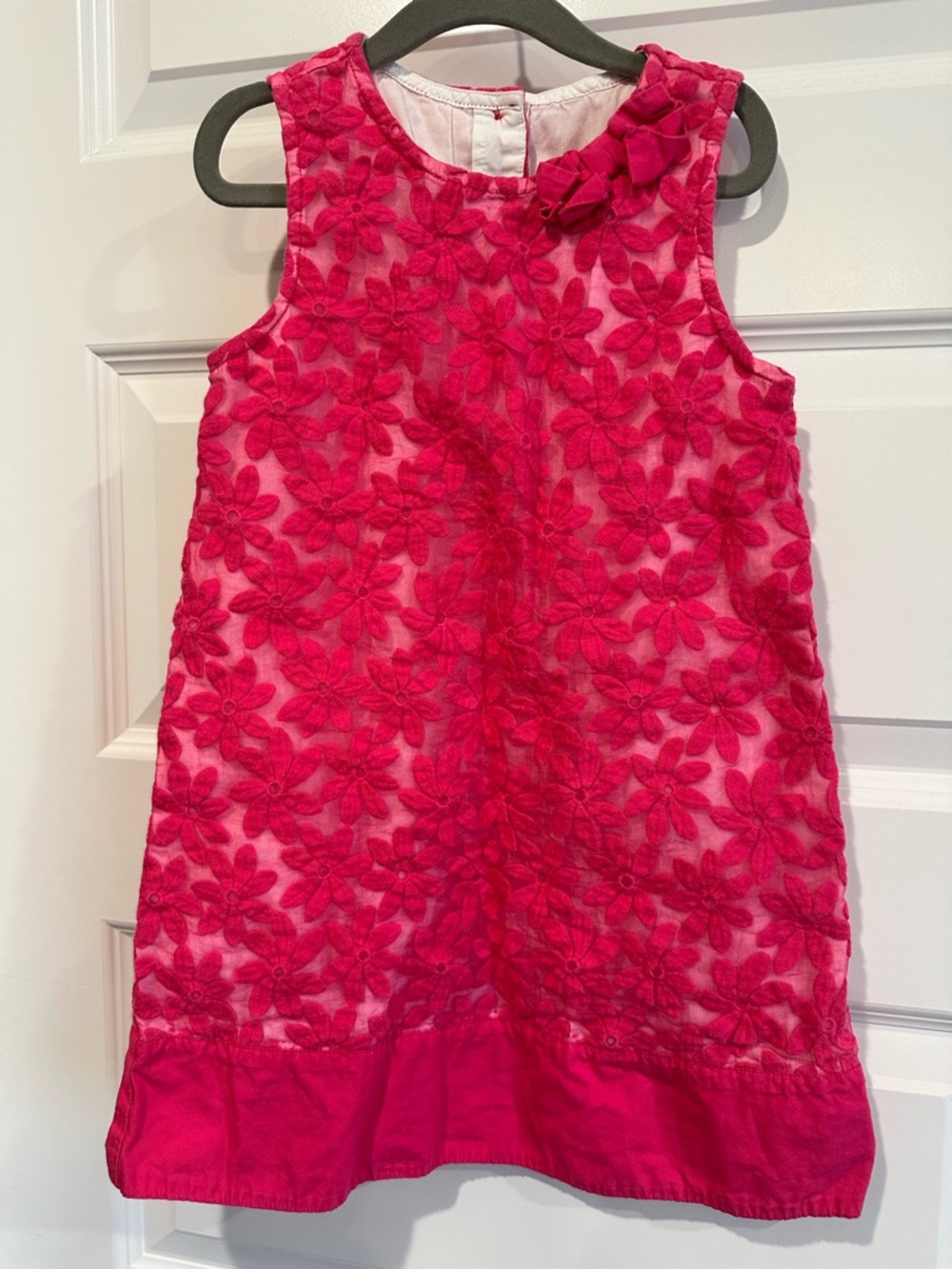 Gymboree Girls Pink Floral Lace Dress - EUC